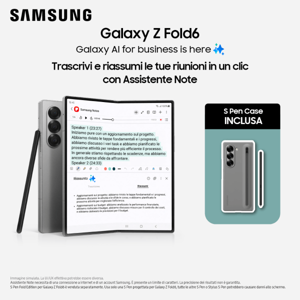 Galaxy Z Fold 6 con S Pen Case